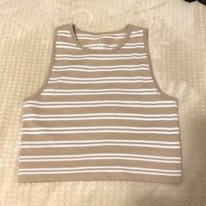 Aura Crop Stripe Tank